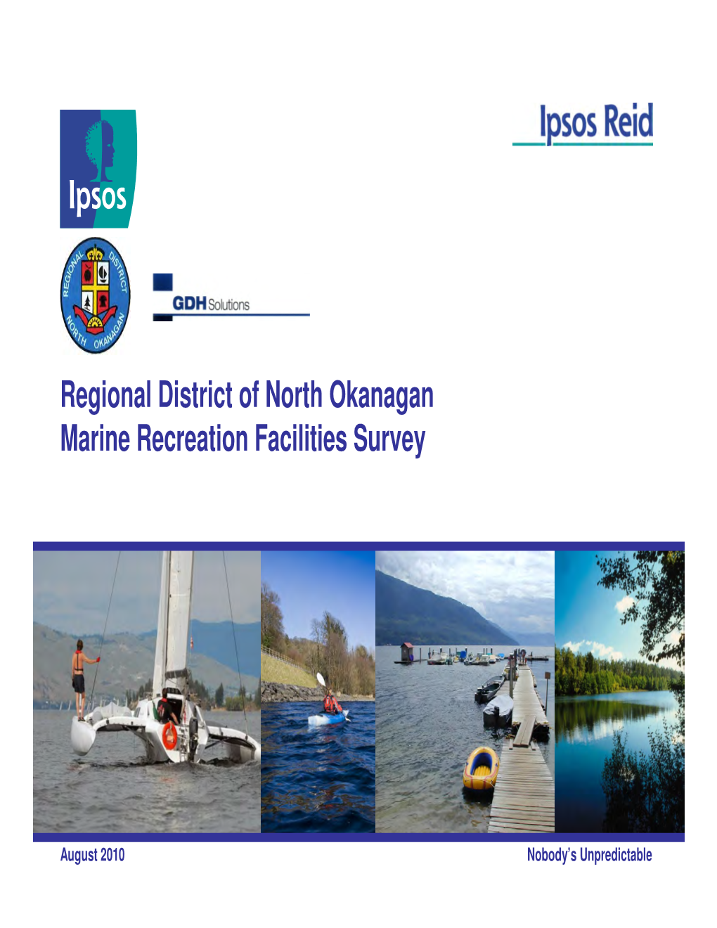 Regional District of North Okanagan Marine Recreation Facilities Survey