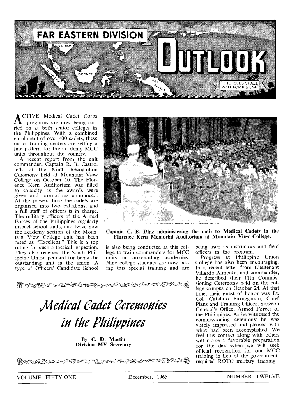 Diledieal Cadet Ceremonies in the Philippines