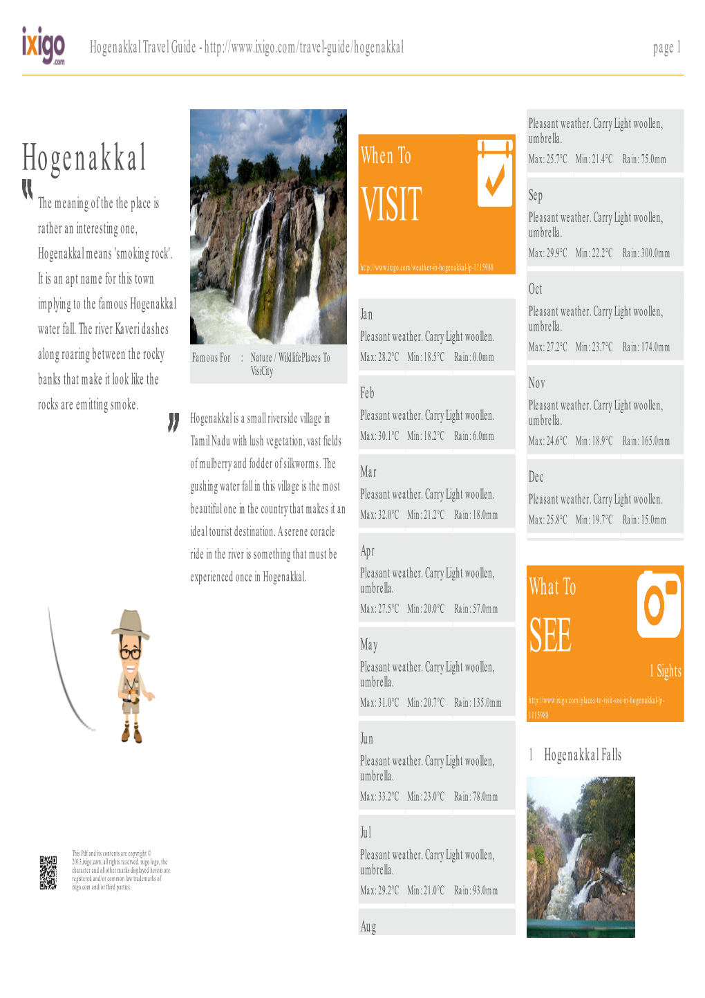 Hogenakkal Travel Guide - Page 1