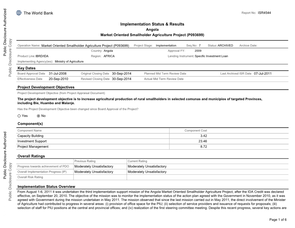 World Bank Document