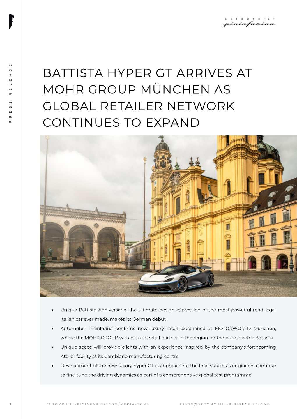 Battista Hyper Gt Arrives at Mohr Group München As Global Retailer Network