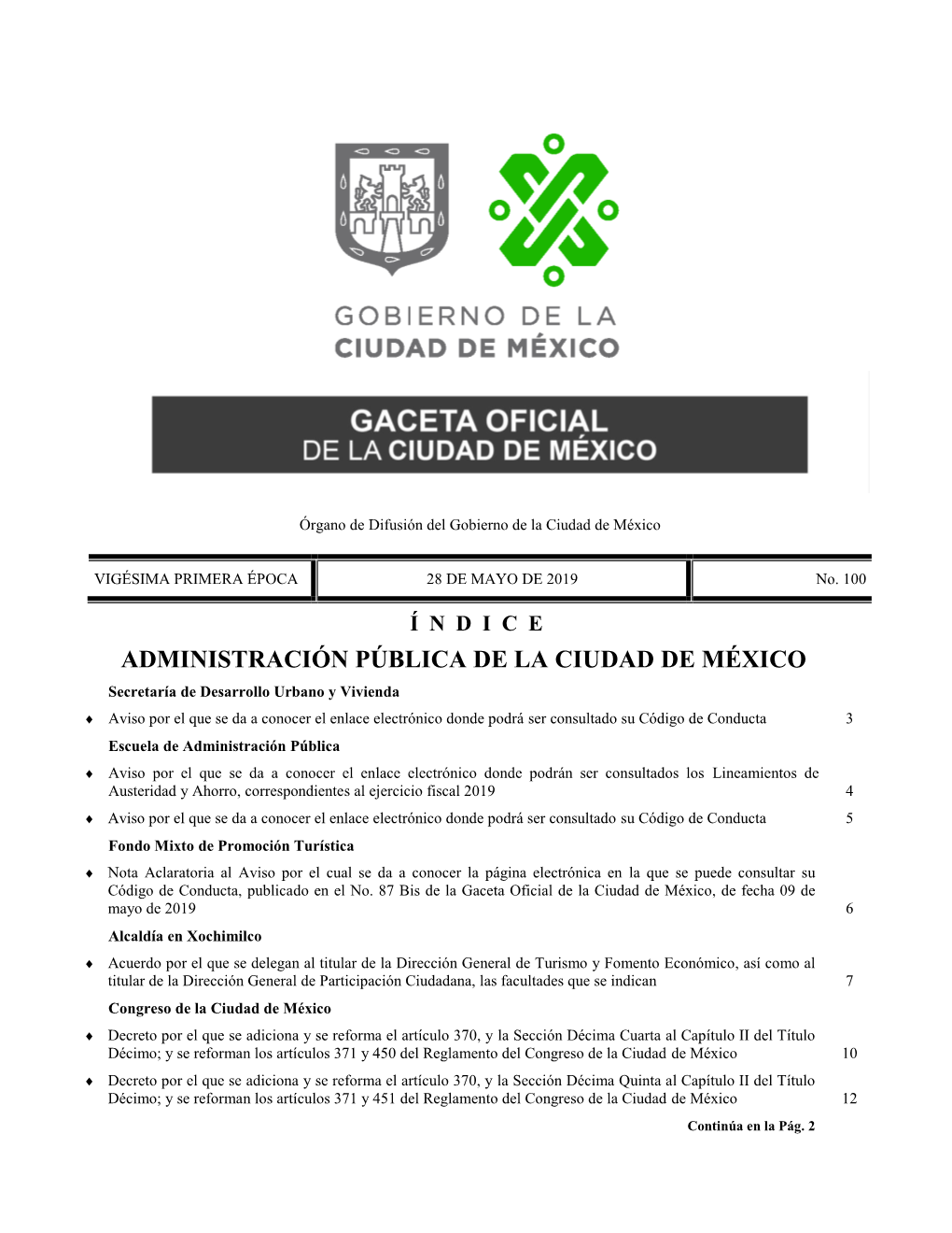 Administración Pública De La Ciudad De México