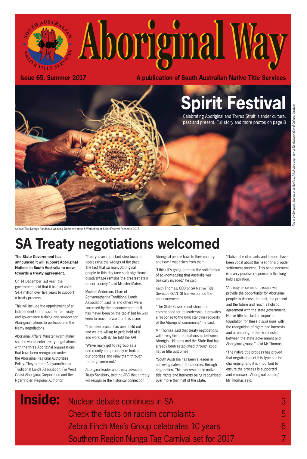 Spirit Festival Celebrating Aboriginal and Torres Strait Islander Culture, Past and Present