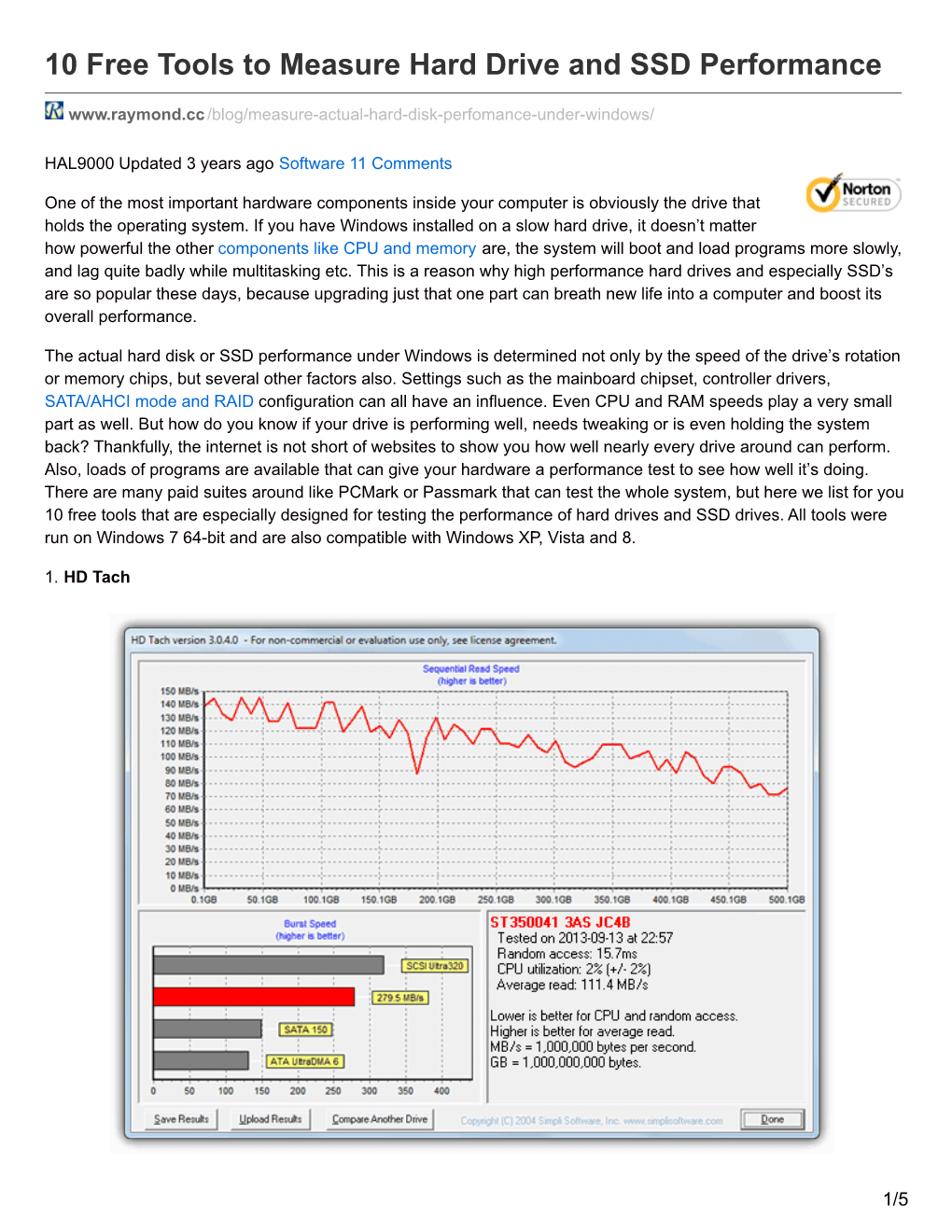 10 Free Tools to Measure Hard Drive and SSD Performance