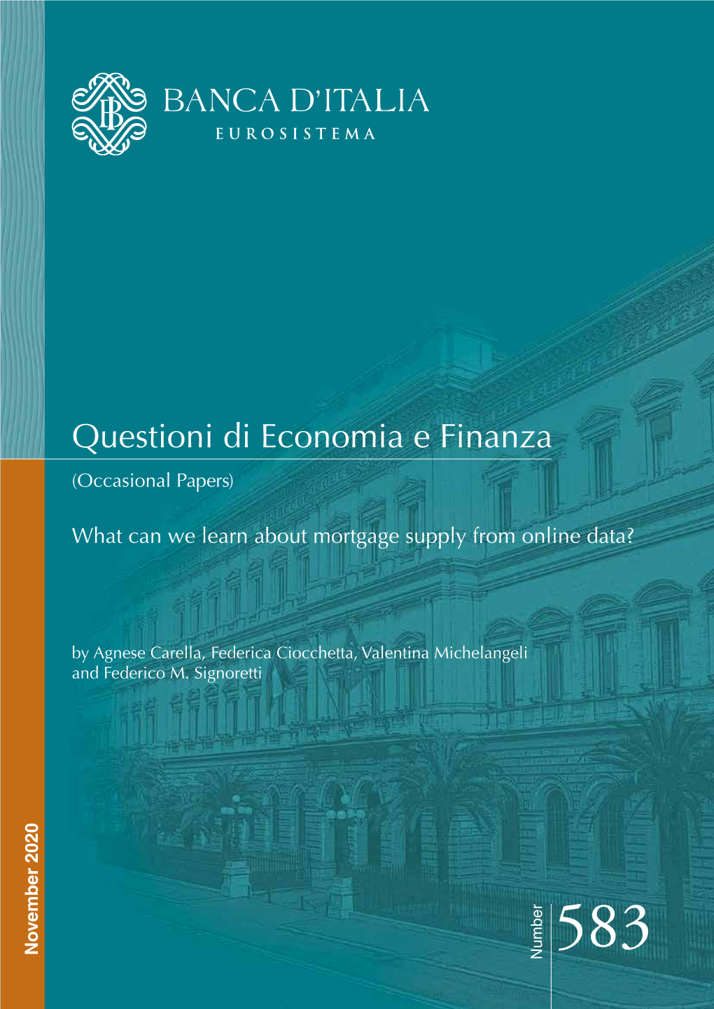 Questioni Di Economia E Finanza (Occasional Papers)