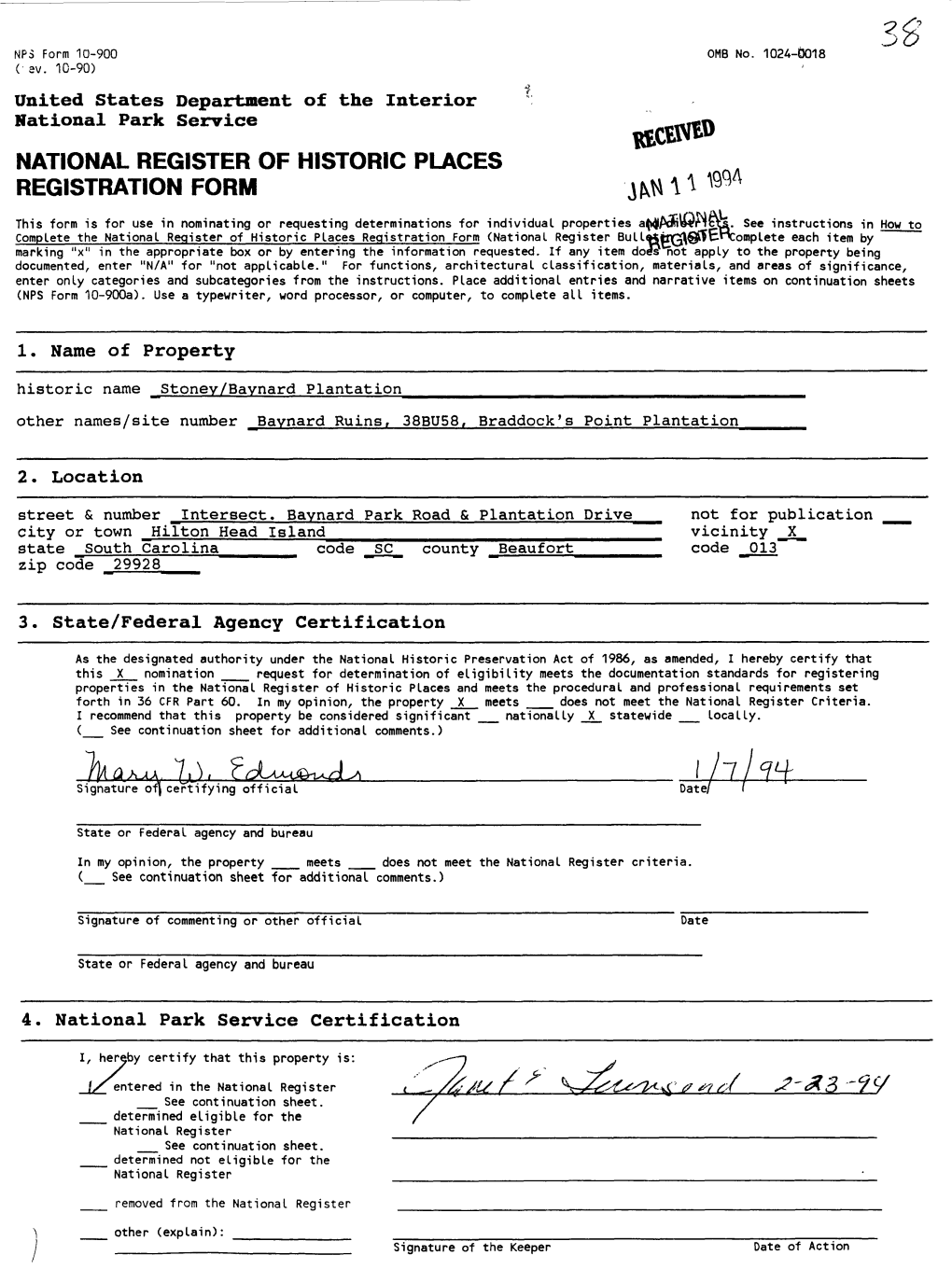 NATIONAL REGISTER of HISTORIC PLACES REGISTRATION FORM ^* This Form Is for Use in Nominating Or Requesting Determinations for Individual Properties At^Dnimrrtets
