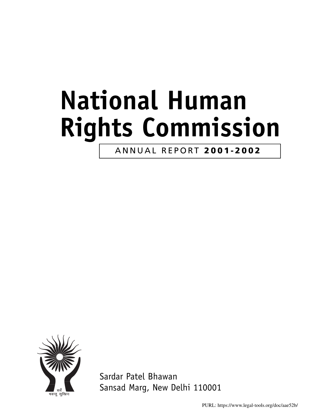 National Human Rights Commission ANNUAL REPORT 2001-2002