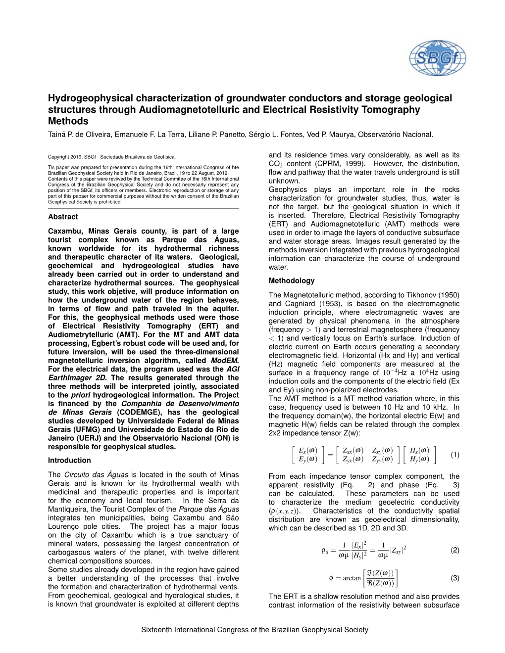 Hydrogeophysical Characterization of Groundwater Conductors And