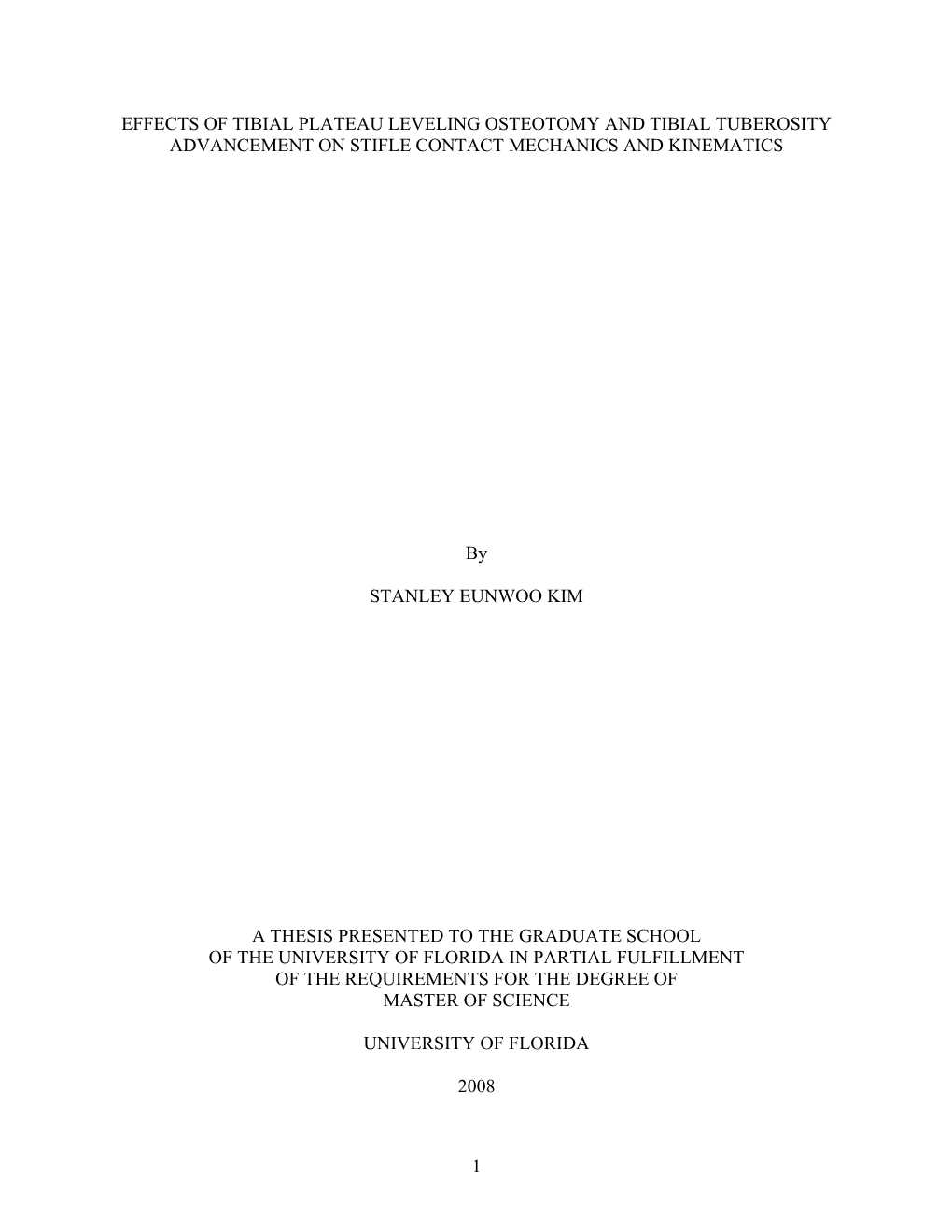 University of Florida Thesis Or Dissertation Formatting