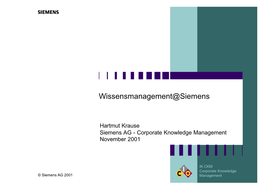 Wissensmanagement@Siemens