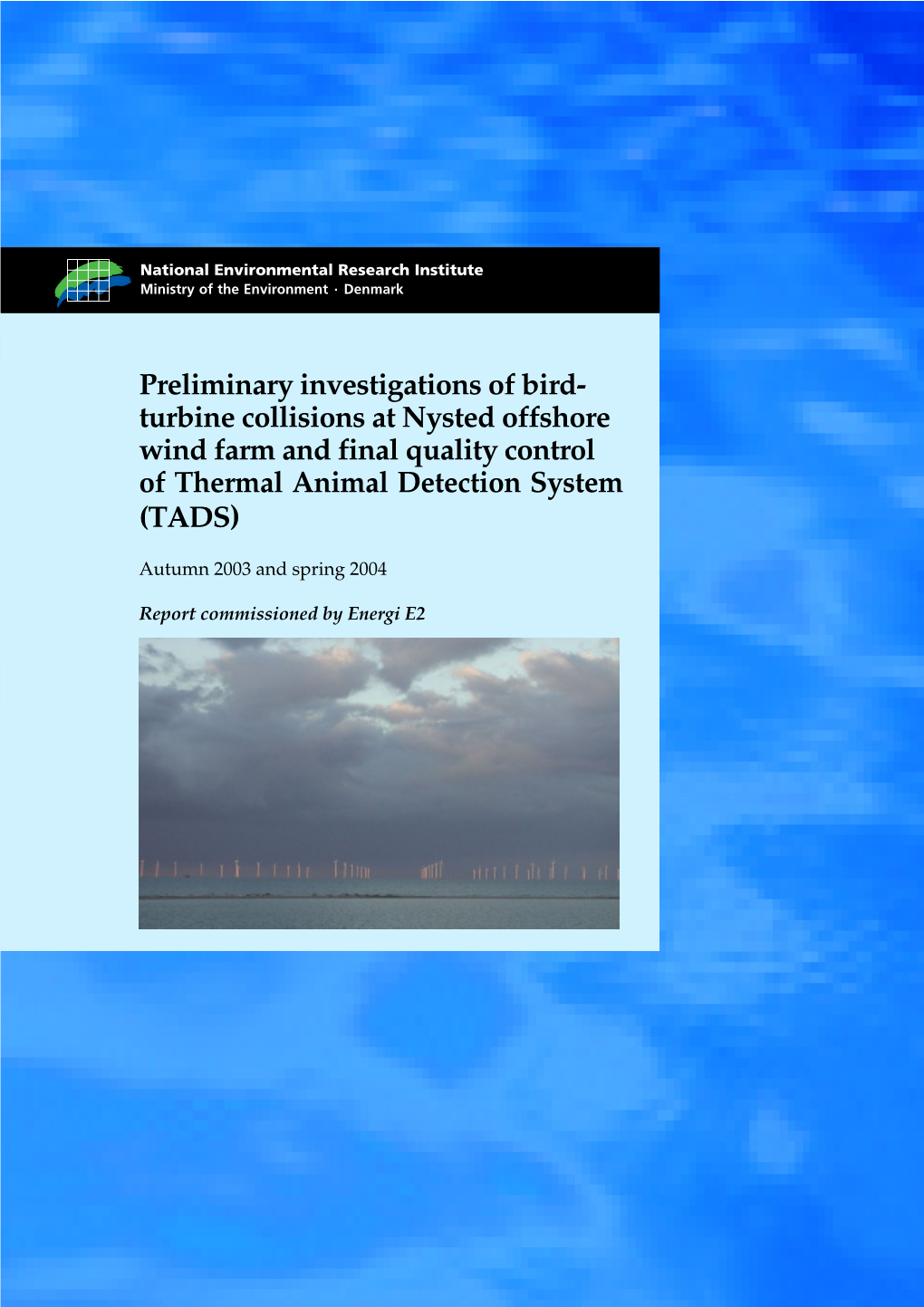 Turbine Collisions at Nysted Offshore Wind Farm and Final Quality Control of Thermal Animal Detection System (TADS)
