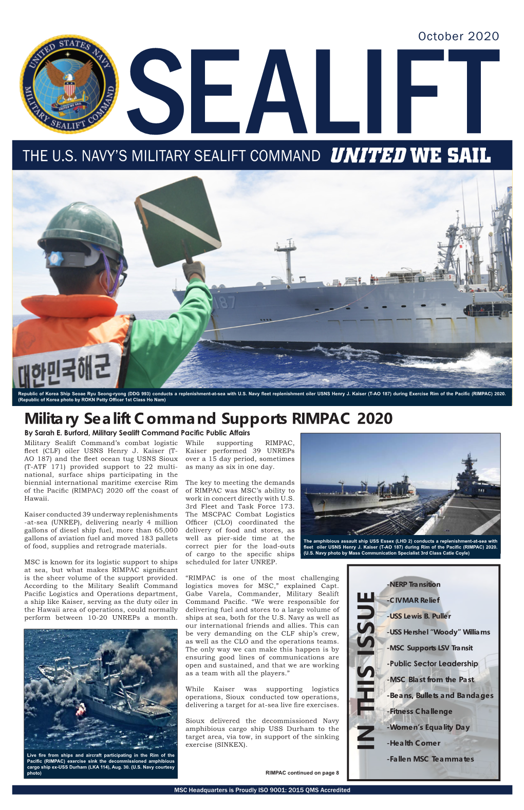 The Us Navy's Military Sealift Command