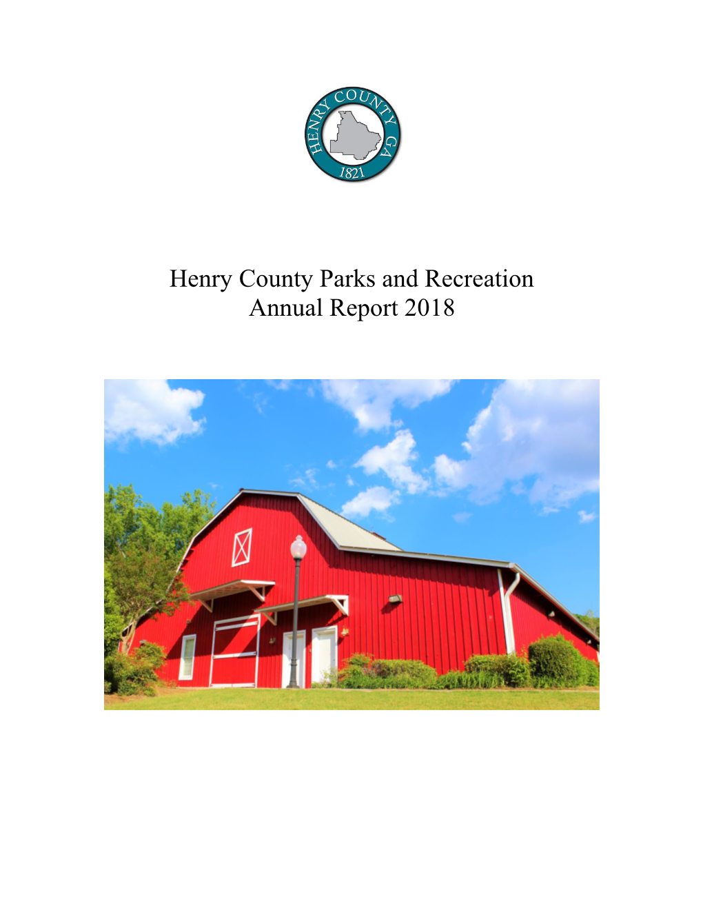 Henry County Parks and Recreation Annual Report 2018