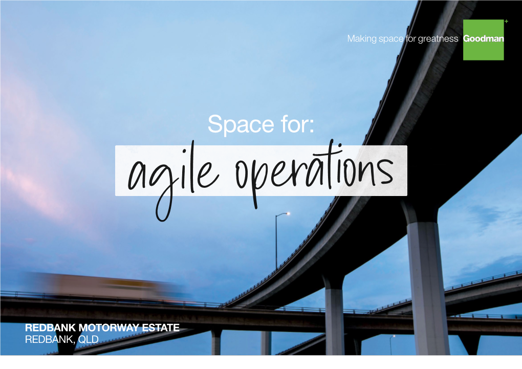 Space For: Space For: Agilegoing Operat Placesi Ons