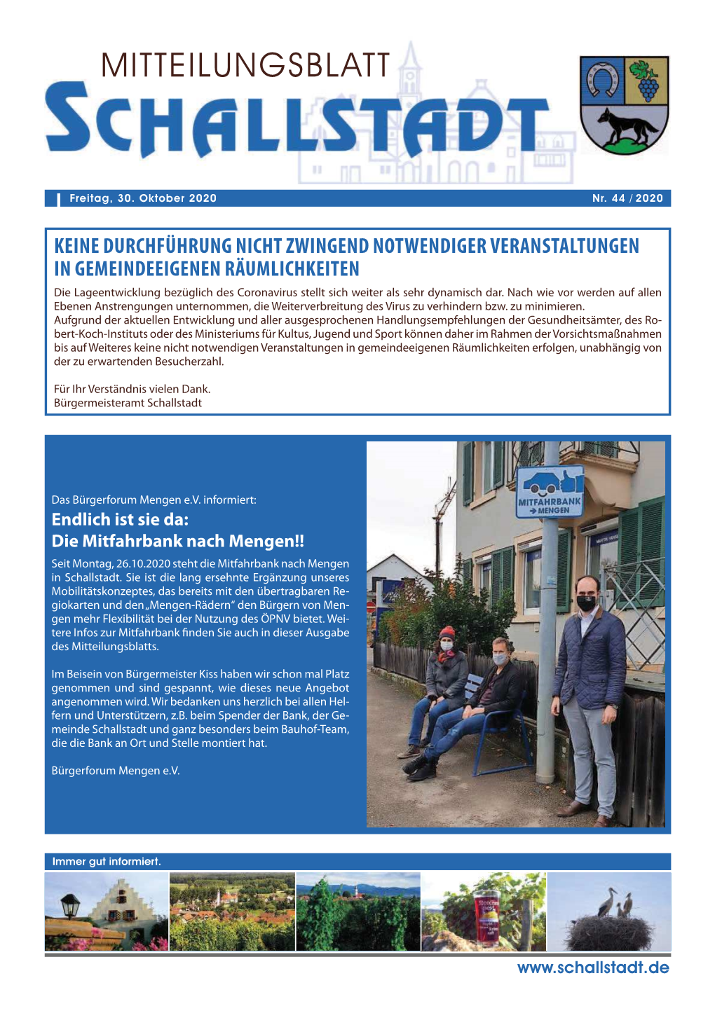 Mitteilungsblatt Ausgabe 44 2020