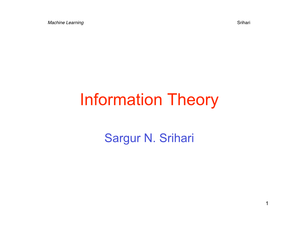 Information Theory