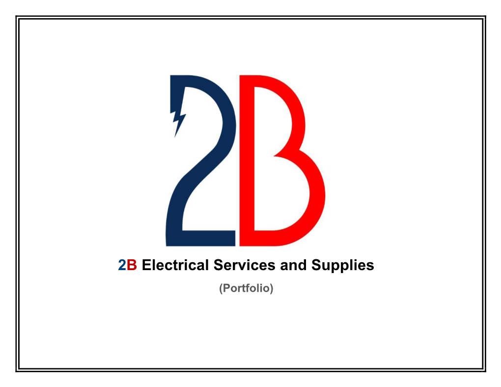 2B Electrical Services and Supplies