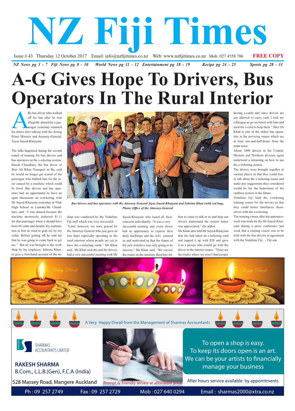 A-G Gives Hope to Drivers, Bus Operators in the Rural Interior