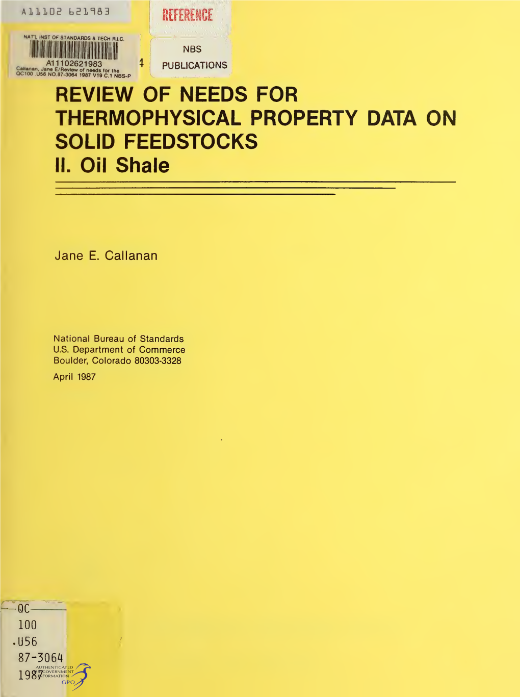 Review of Needs for Thermophysical Property Data on Solid Feedstocks II