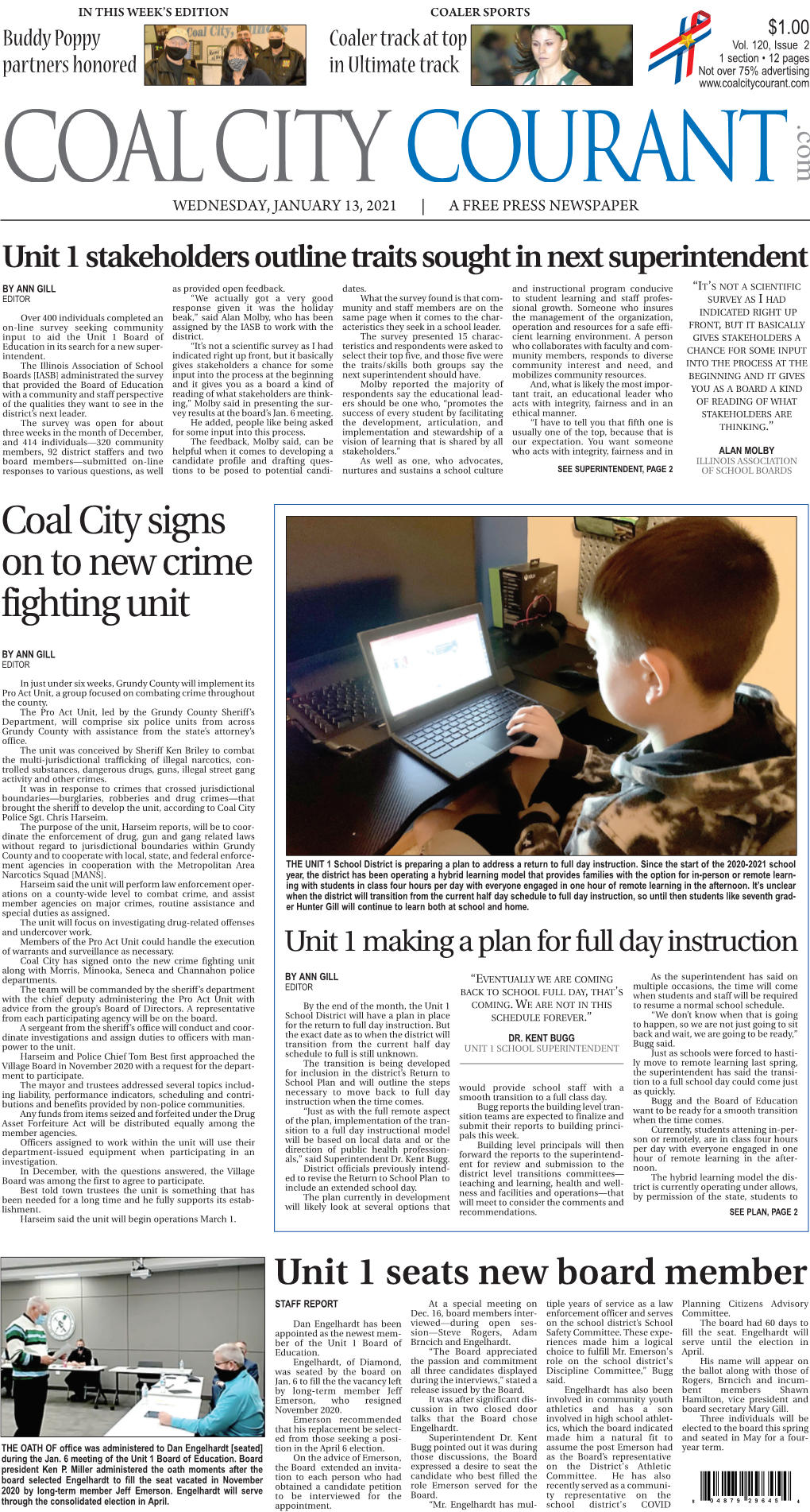 Coal City Signs on to New Crime Fighting Unit
