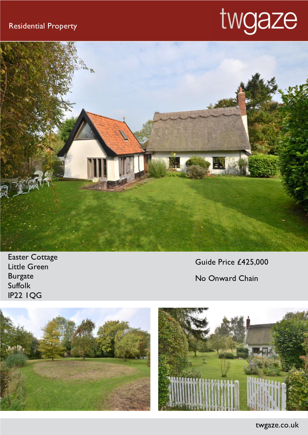 Easter Cottage Little Green Burgate Suffolk IP22 1QG Guide Price £425000 No Onward Chain Twgaze.Co.Uk