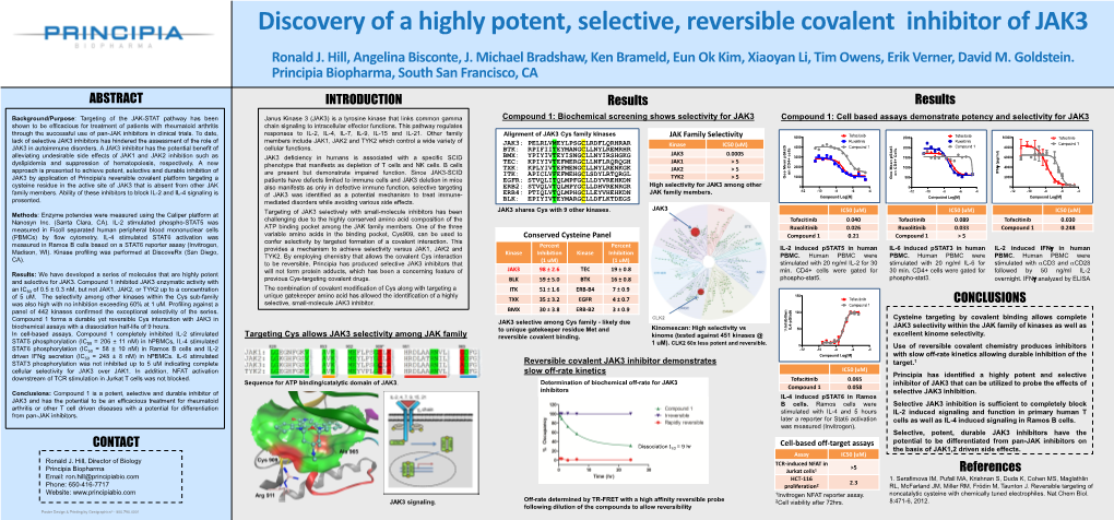Discovery of a Highly Potent, Selective Reversible