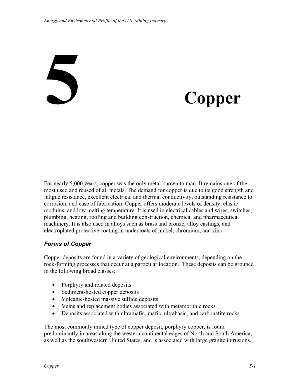 Chapter 5: Copper