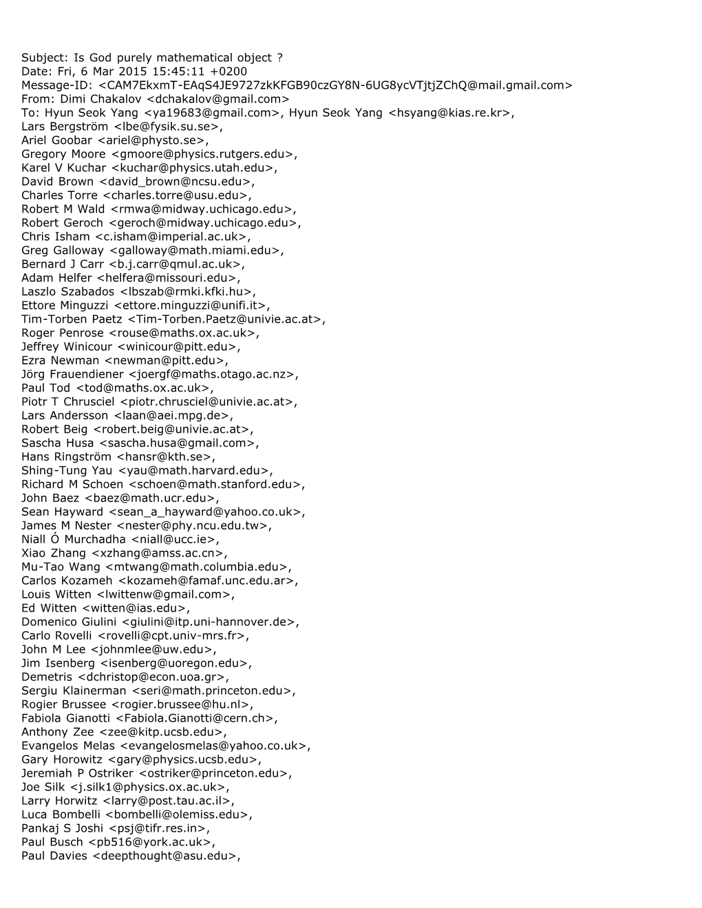 Comments to the Writings of Sean Carroll in Smithsonian Magazine