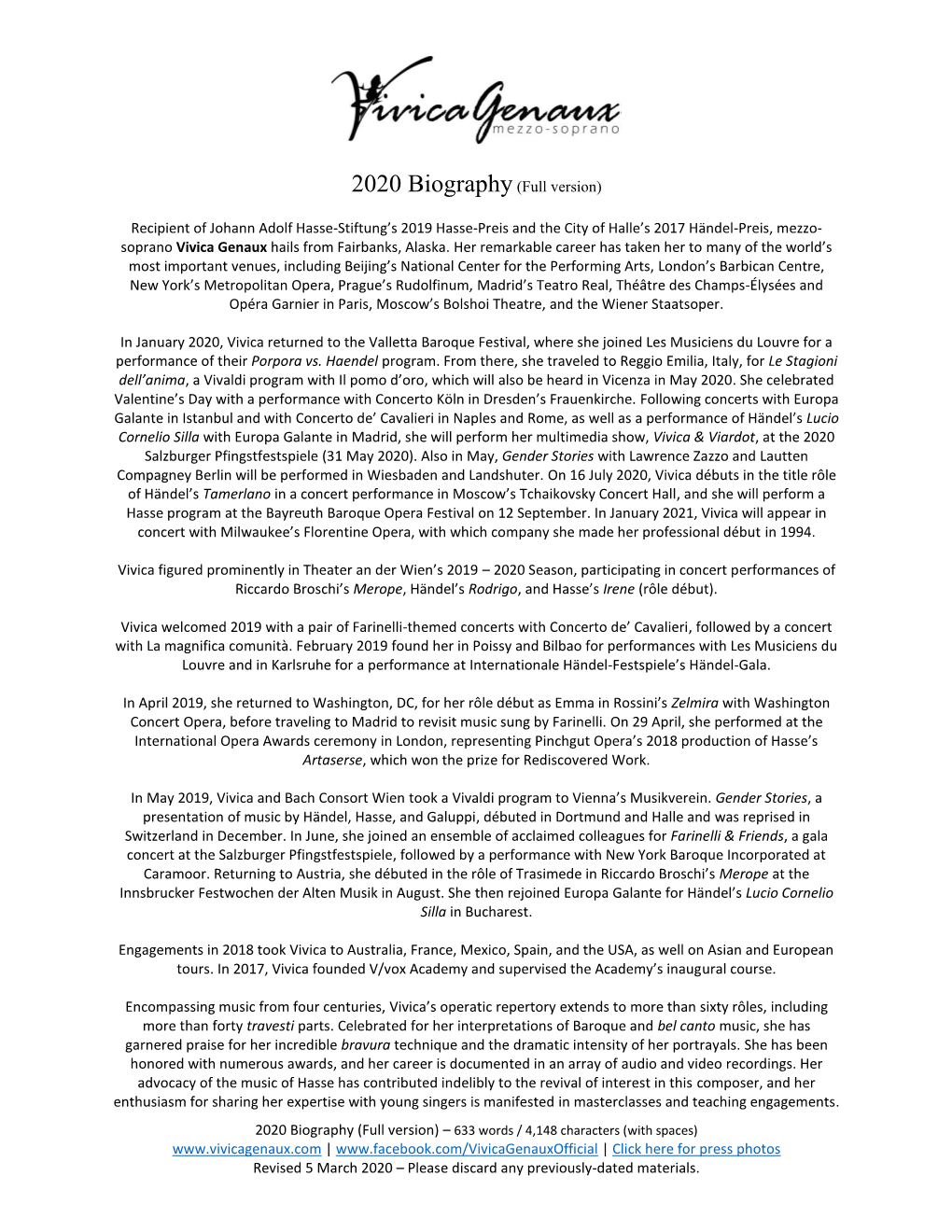 2020 Biography(Full Version)