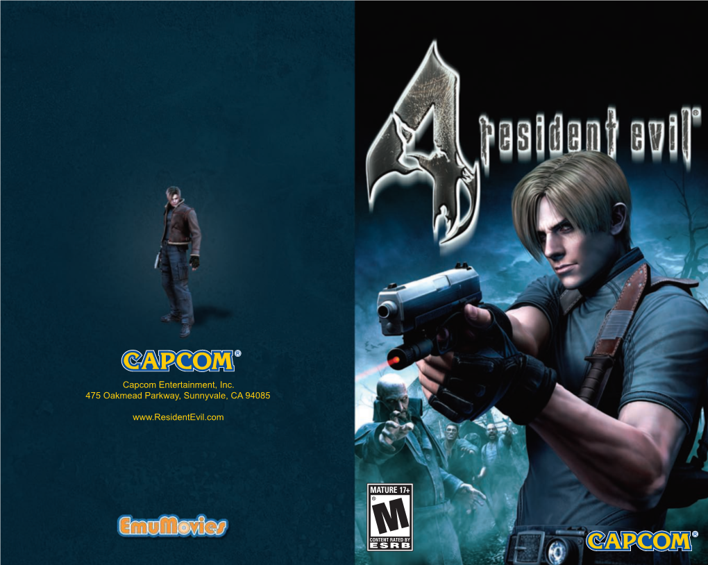 RESIDENT EVIL 4 for Your Playstation®2 Keep It in Its Protective Case When Not in Use