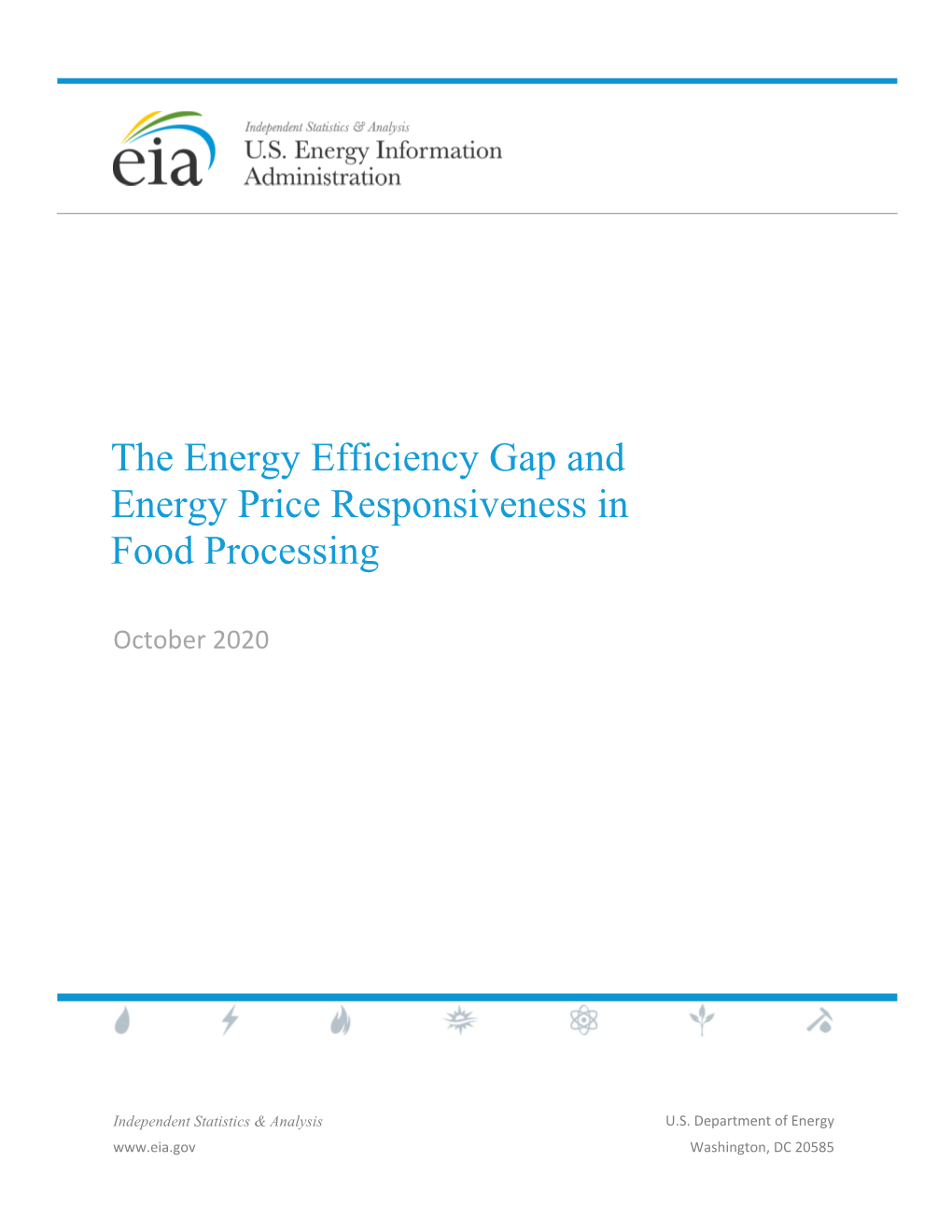 The Energy Efficiency Gap and Energy Price Responsiveness in Food Processing