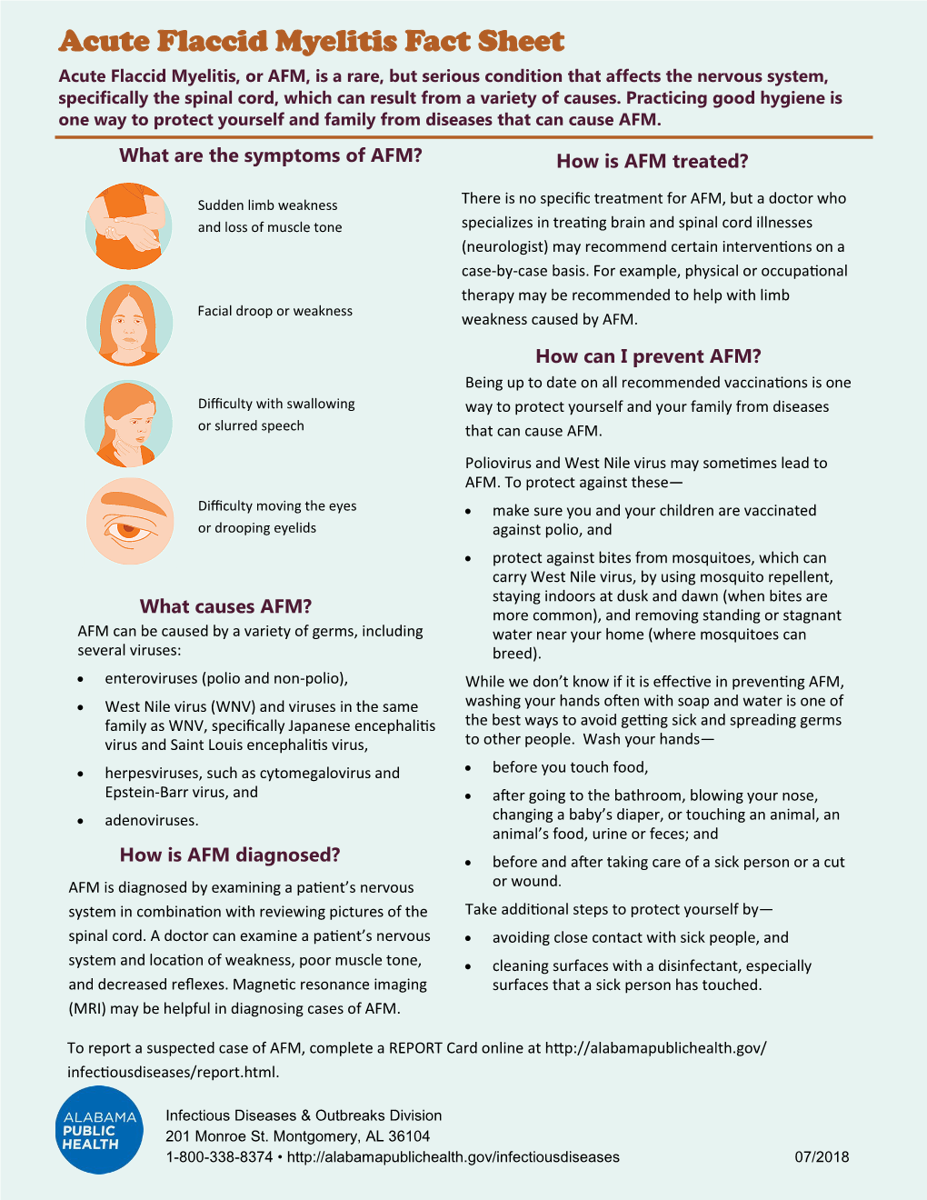 Acute Flaccid Myelitis Fact Sheet