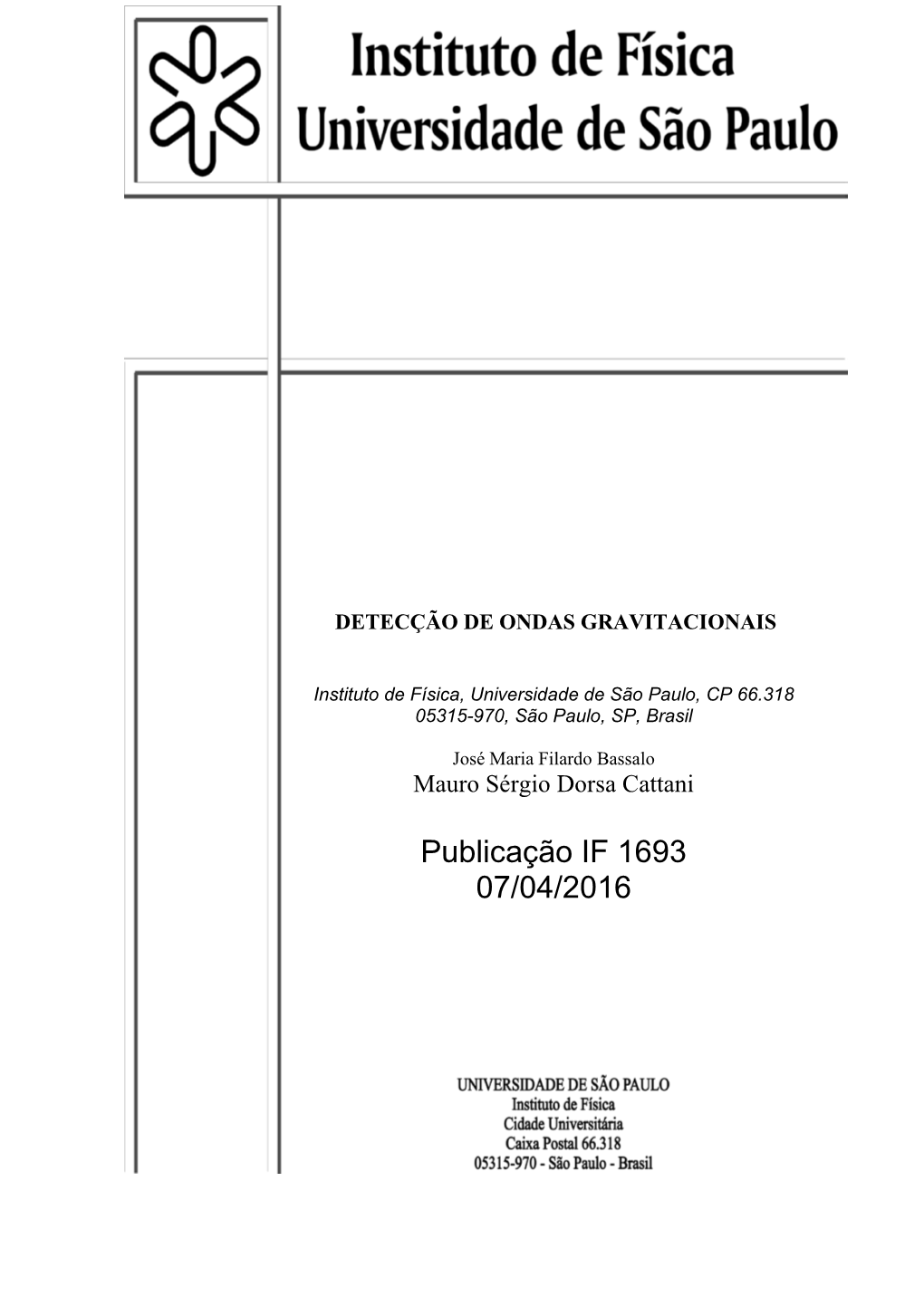 Publicação IF 1693 07/04/2016