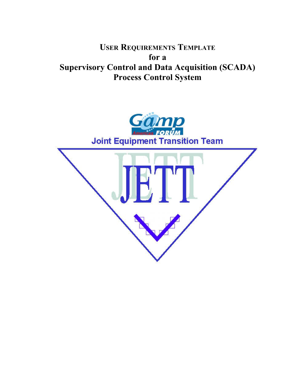 SCADA User Requirements Specification Template