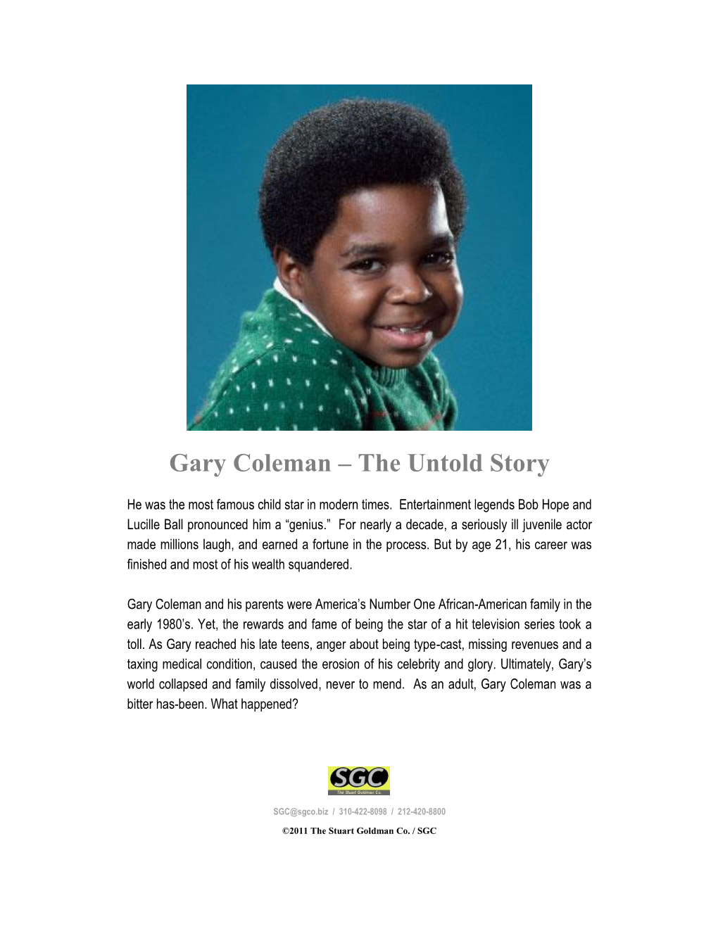 Gary Coleman – the Untold Story