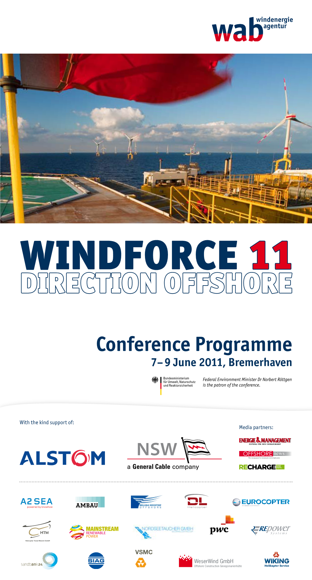 Conference Programme 7– 9 June 2011, Bremerhaven