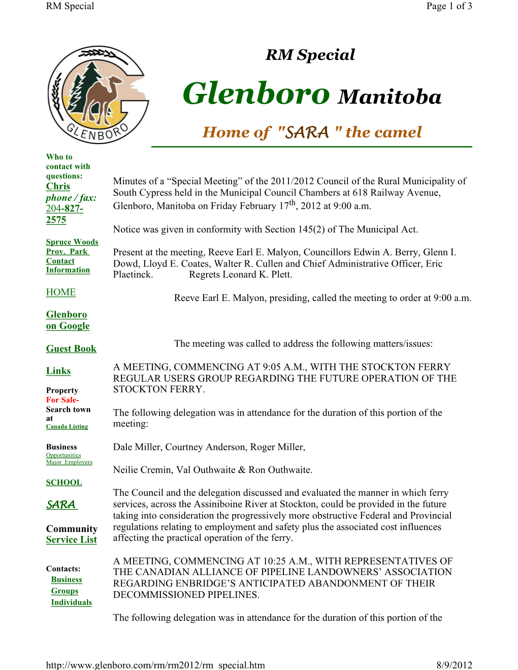 Chris Phone / Fax: 204-827- 2575 HOME Glenboro on Google Guest