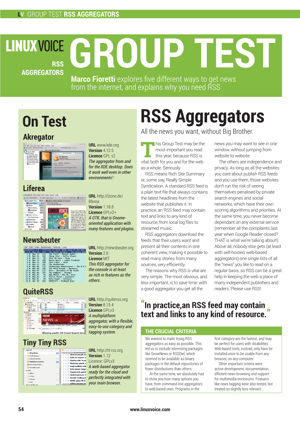 Rss Aggregators