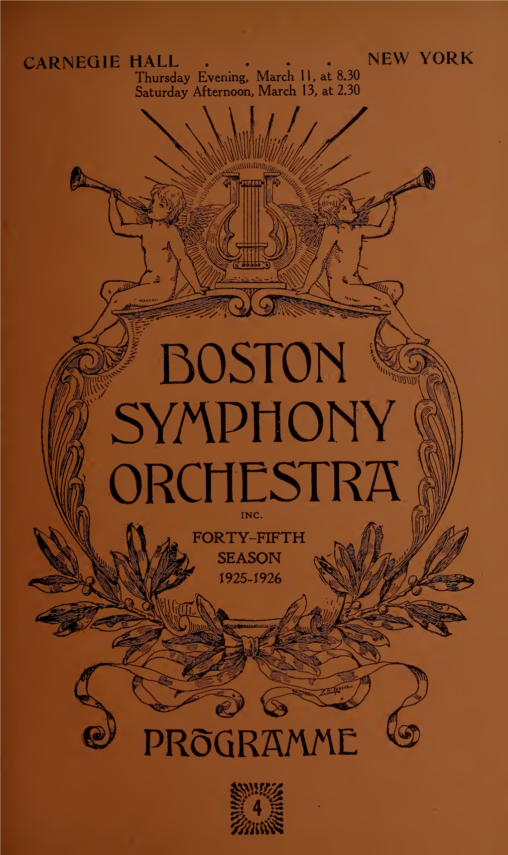 Boston Symphony Orchestra Concert Programs, Season 45,1925-1926, Trip