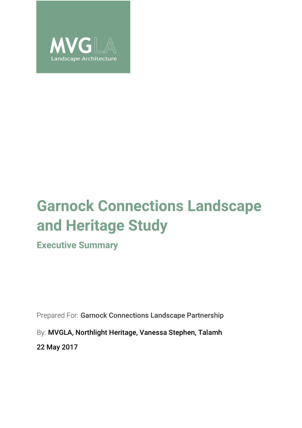 Garnock Connections Landscape and Heritage Study