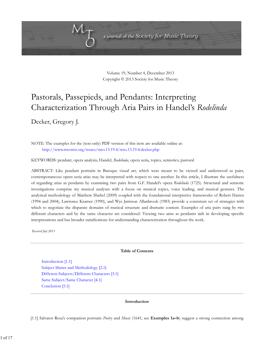 Interpreting Characterization Through Aria Pairs in Handel's Rodelinda