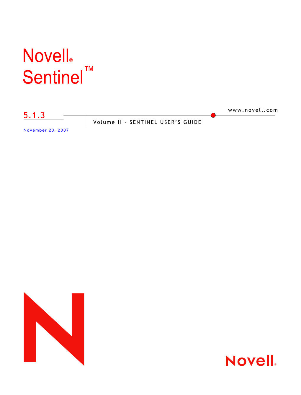 Novell Sentinel User's Guide