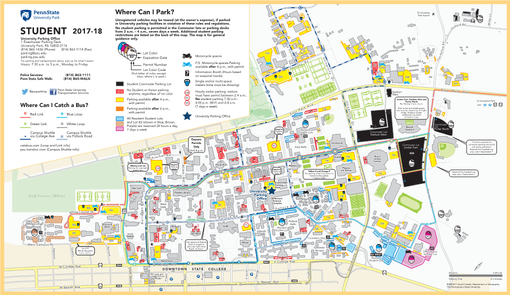 2017-18 Student Parking Map V3