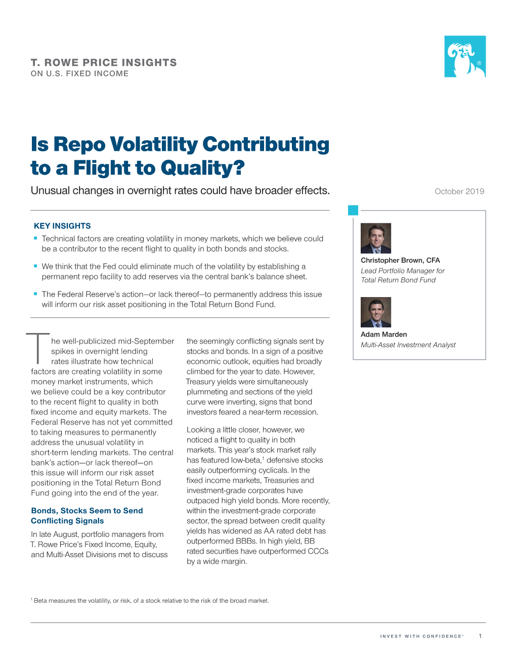 Is Repo Volatility Contributing to a Flight to Quality? Unusual Changes in Overnight Rates Could Have Broader Effects