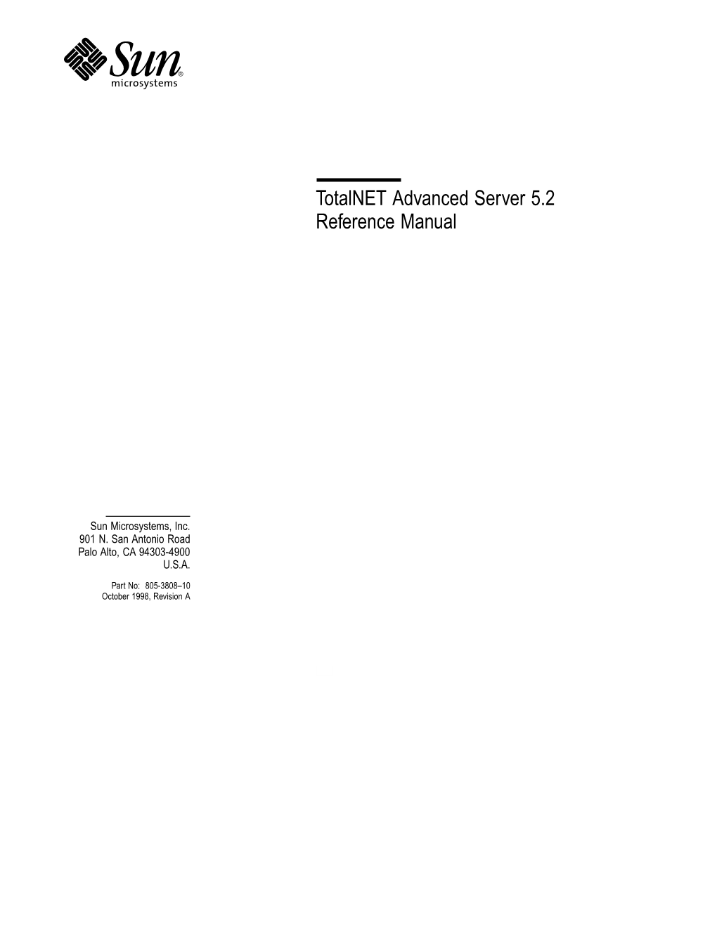 Totalnet Advanced Server 5.2 Reference Manual
