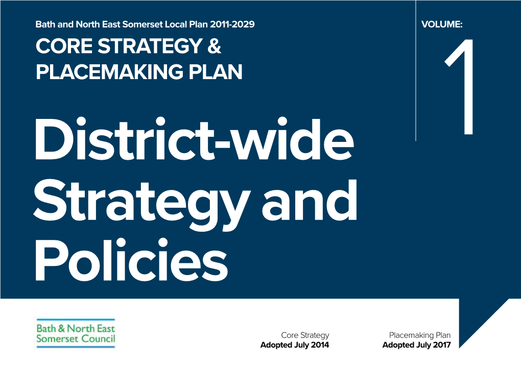 Core Strategy & Placemaking Plan