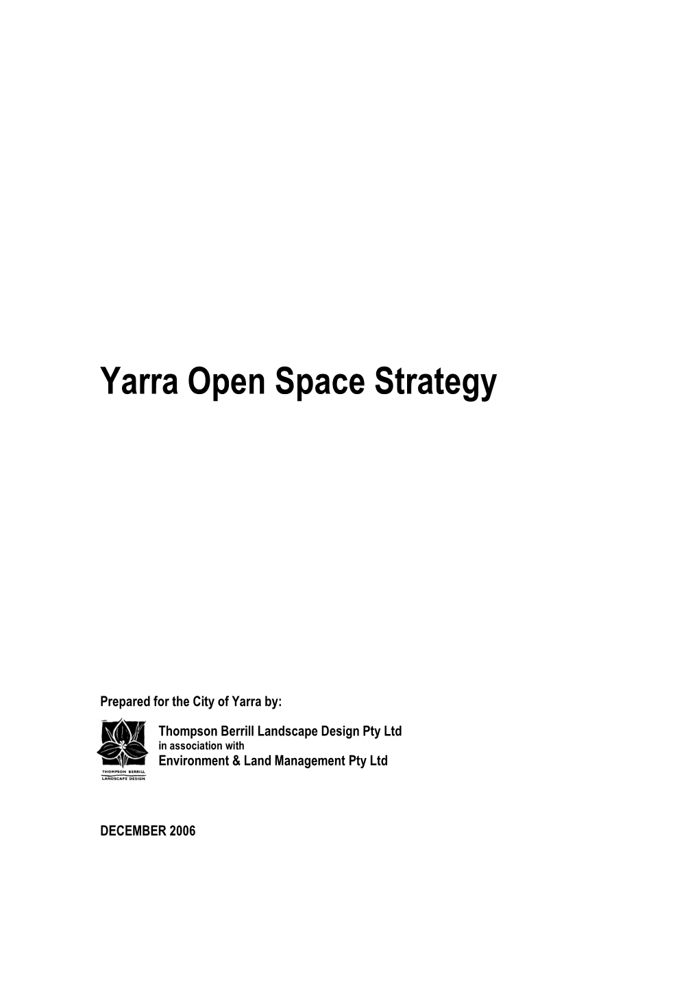 Yarra Open Space Strategy