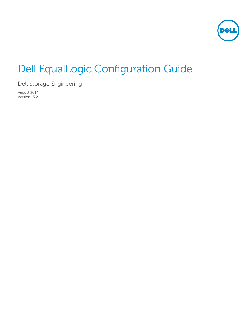 Dell Equallogic Configuration Guide