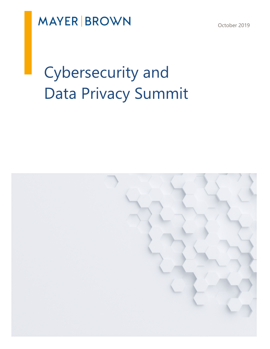 Cybersecurity and Data Privacy Summit