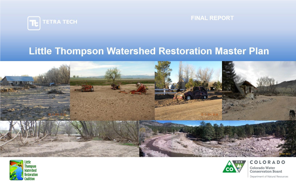 Little Thompson Watershed Restoration Master Plan